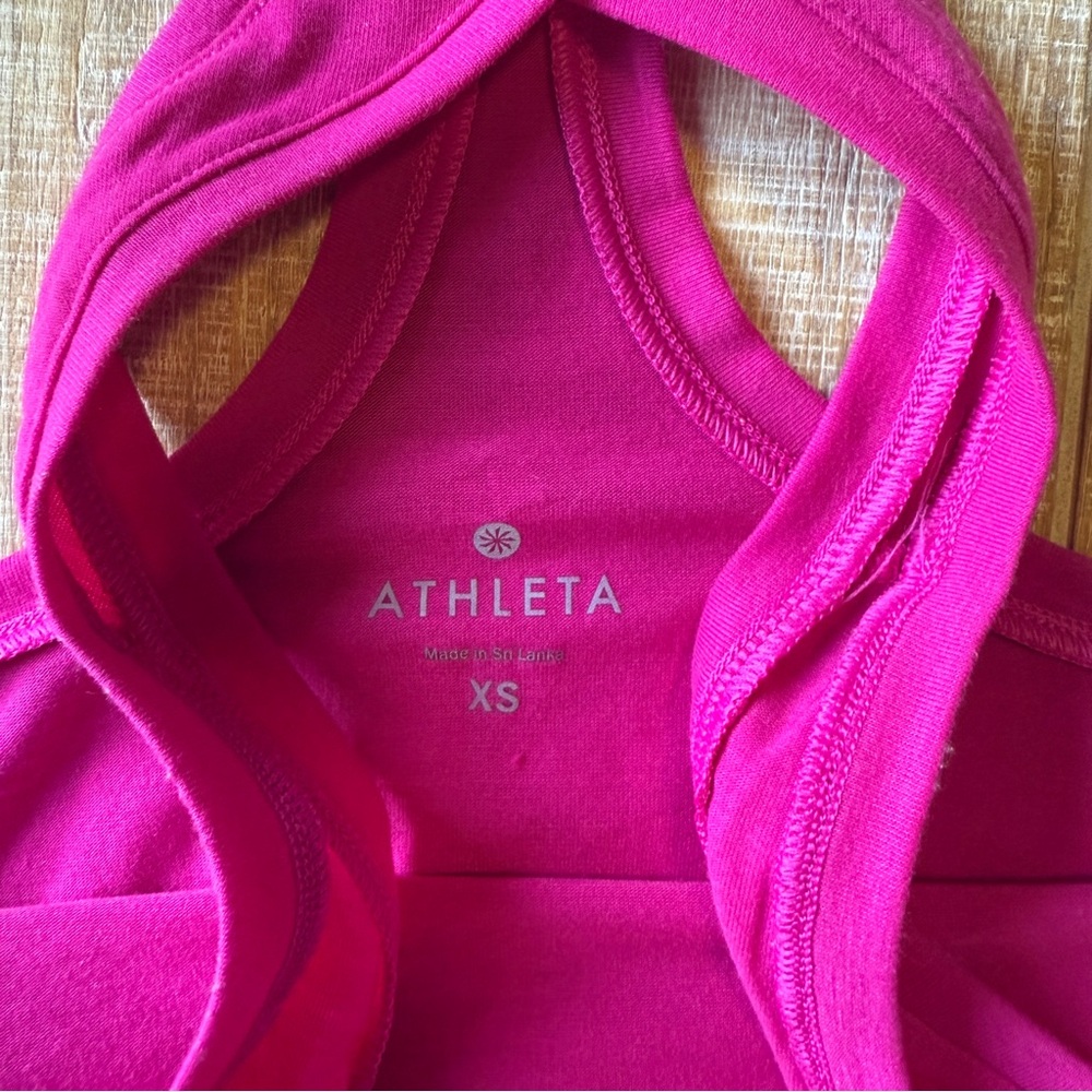 Athleta Fuchsia Racerback Workout Tank - Picture 4 of 6